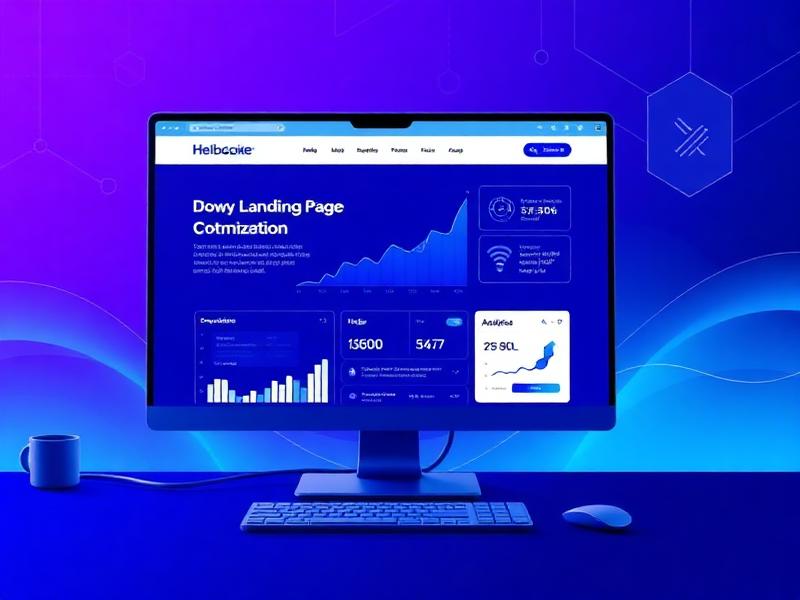 Landing page optimisée pour la conversion avec design moderne et SEO